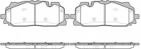 Колодки тормозные диск. перед. (Remsa) Audi Q7 3.0 15- WOKING P17673.00 (фото 1)