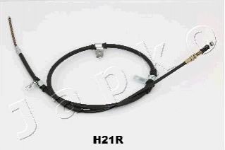 Трос стояночного тормоза правый Hyundai H-1 2.4, 2.5 TD (97-04) JAPKO 131H21R (фото 1)