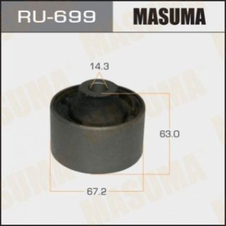 Сайлентблок переднего нижнего рычага передний Honda Civic (12-) Masuma RU699 (фото 1)
