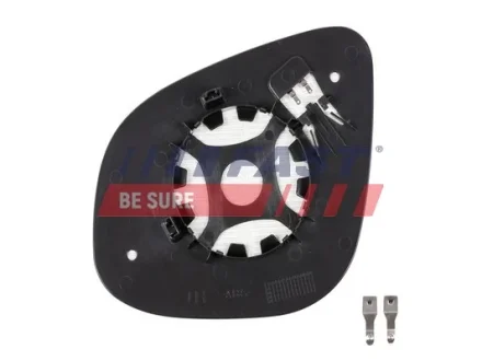 Скло дзеркала праве Renault Kangoo (08-) (13-) з підігрівом. Fast FAST FT88615
