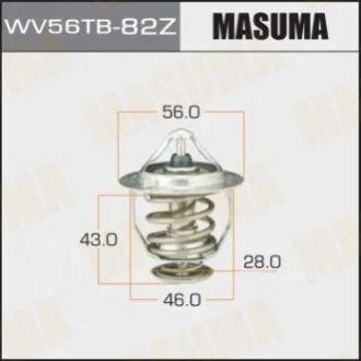 Термостат Lexus/Toyota 1.4, 1.6, 1.8, 2.4 (-09) 3.5 (-17) Masuma WV56TB82Z