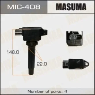 Котушка запалювання Mazda CX-5, CX-9, 3, 6 1.5, 2.0, 2.5 (12-) (MIC-408) MASUMA Masuma MIC408