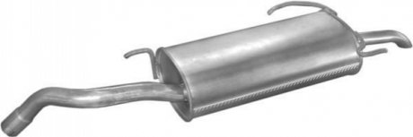 Глушитель алюм. сталь, средн. часть Toyota Auris II 1.6i POLMOSTROW 26.56 (фото 1)