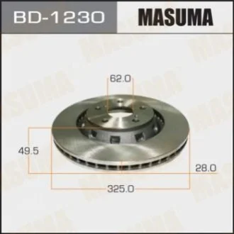 Диск тормозной передний Toyota Venza (09-16) (Кратно 2 шт) Masuma BD1230