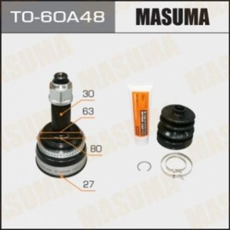 ШРУС наружный Toyota Camry (11-17) (нар:30/вн:27) Masuma TO60A48 (фото 1)
