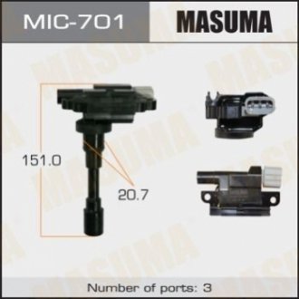 Катушка зажигания Suzuki Swift, SX4 1.5, 1.6 (-16) Masuma MIC701 (фото 1)