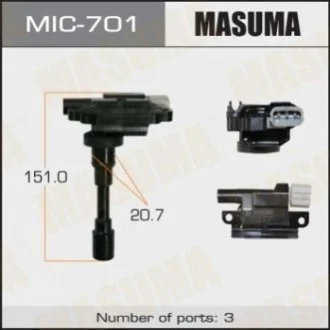 Котушка запалювання Suzuki Swift, SX4 1.5, 1.6 (-16) (MIC-701) MASUMA Masuma MIC701