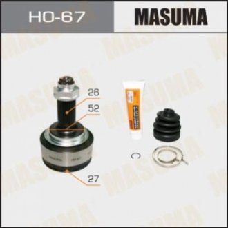 ШРУС наружный Honda Jazz (09-13) (нар:27/вн:26) Masuma HO67