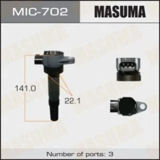 Котушка запалювання Suzuki SX4, Vitara 1.6 (14-) (MIC-702) MASUMA Masuma MIC702