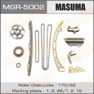 Ремкомплект цепи ГРМ Honda 2.0 (K20A, K20Z2) Masuma MGR5002 (фото 1)