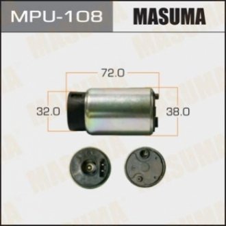 Бензонасос электрический (без сеточки) Toyota Masuma MPU108 (фото 1)