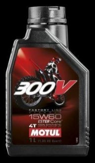 300V 4T Factory Line Off Road SAE 15W60 12х1 L Motul 104137