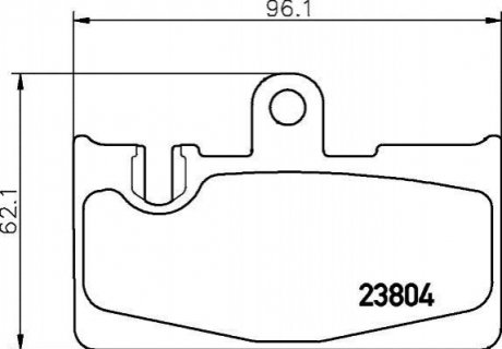 Колодки тормозные дисковые задние Lexus 430 (00-06) Nisshinbo NP1102