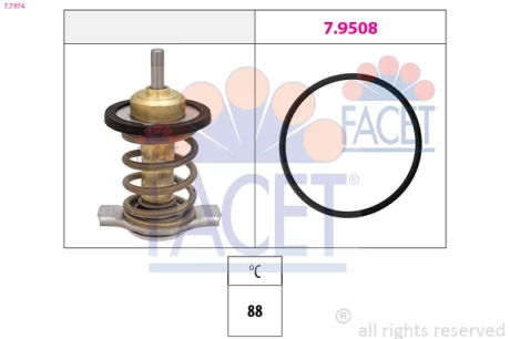 Термостат 2110 (вставка) інж универс 88С Facet FACET 7.7974