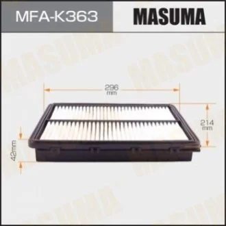 Фільтр повітряний (MFA-K363) MASUMA Masuma MFAK363