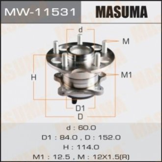 Ступица колеса Masuma MW11531 (фото 1)