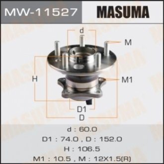 Ступица колеса Masuma MW11527 (фото 1)