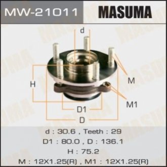 Ступица колеса Masuma MW21011 (фото 1)