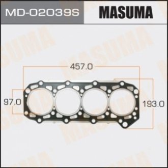 Прокладка ГБЦ Masuma MD02039S (фото 1)