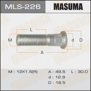 Шпилька колеса MASUMA Masuma MLS226 (фото 1)