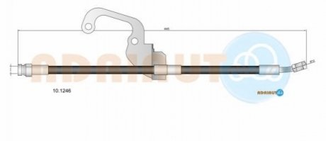 Шланг гальм. передн. прав. HYUNDAI TERRACAN -06 ADRIAUTO 10.1246