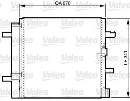 Радіатор кондиціонера Valeo 814370