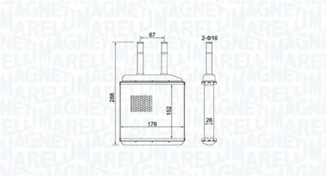 Радіатор печі MAGNETI MARELLI 350218420000
