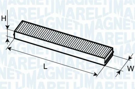 Фільтр салону FORD MONDEO 1993- [] MAGNETI MARELLI 350203061070