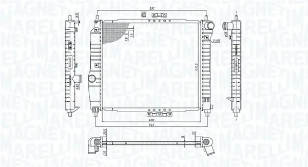 Радіатор DAEWOO KALOS 1.2-1.4 [] MAGNETI MARELLI 350213891000 (фото 1)