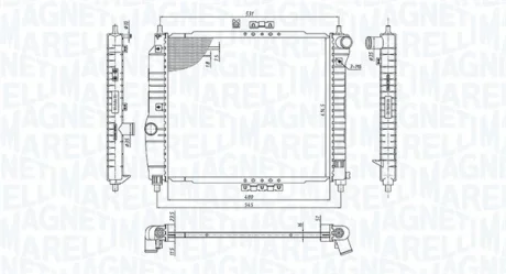 Радіатор DAEWOO KALOS 1.2-1.4 [] MAGNETI MARELLI 350213891000