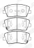 KIA Комплект гальмівних колодок STINGER (CK) 2.0 T-GDI 17- Jurid 573819J (фото 2)