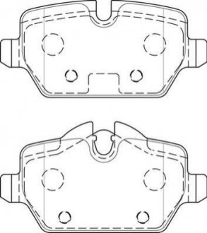 BMW Гальмівні колодки задн.E87 (1-serie), E90(3-serie) Jurid 573755J