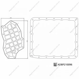 Фільтр + прокладка акп NISSAN NAVARA 2.5 Dci BLUE PRINT ADBP210096