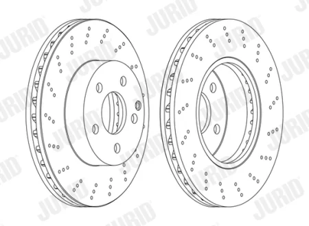 JURID DB Диск гальмівний передн.W204 07- Jurid 562619JC-1