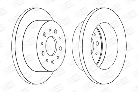Диск тормозной задний (кратно 2шт.) Citroen Jumper (06-)/Fiat Ducato (06-)/Peugeot Boxer (05-) CHAMPION 562526CH