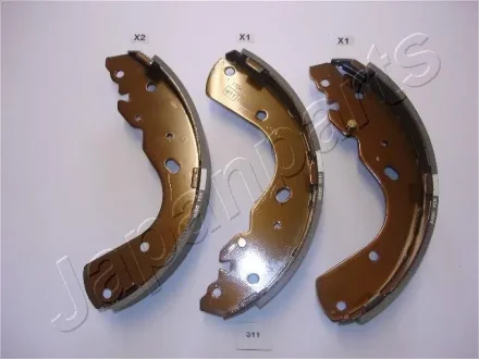 FORD тормоз колодки задней. RANGER 2.5 TD 02-06, MAZDA B-SERIE 2.5 D 02-06 JAPANPARTS GF-311AF