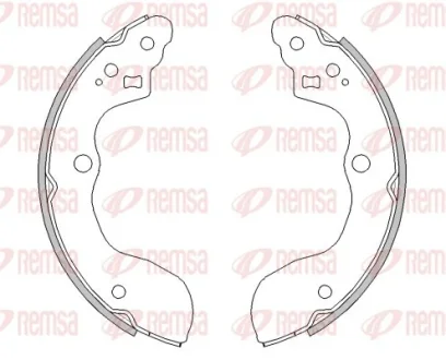 SUZUKI Колодки гальмівні барабанні SX4 06- REMSA 4531.00