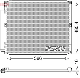 Конденсатор кондиционера TOYOTA Land Cruiser / Prado 3.0D 2002 - 2010 DENSO DCN50113