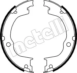 Комплект тормозных колодок (барабанных).) Metelli 53-0317