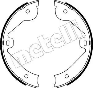 Комплект тормозных колодок (барабанных).) Metelli 53-0244