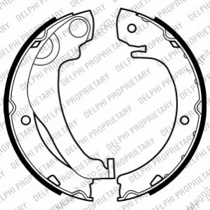 Тормозная колодка TOYOTA COROLLA VERSO, VERSO 1.6-2.2D 04.04-08.18 Delphi LS2020 (фото 1)