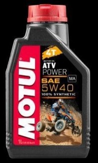 Масло моторное синтетическое "ATV Power 4T 5W-40", 1л Motul 105897