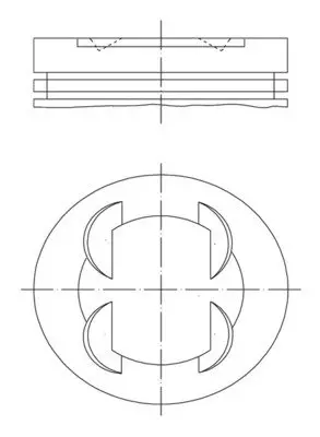 Поршень Mahle MAHLE / KNECHT 681PI00109000 (фото 1)