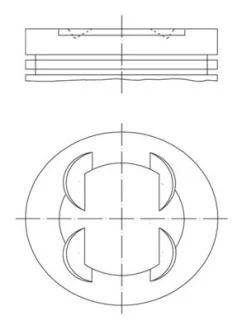 Поршень Mahle MAHLE / KNECHT 681PI00109000