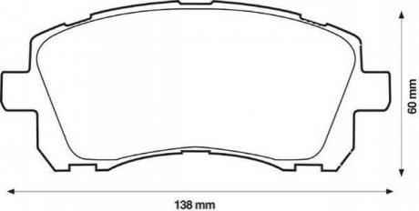 Колодки гальмівні дискові, комплект Jurid 572423J