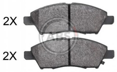 Колодки гальмівні дискові, комплект A.B.S. 37891