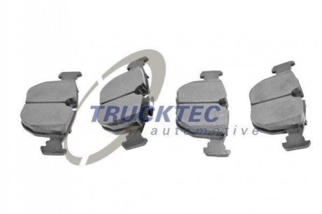Колодки гальмівні дискові, комплект TRUCKTEC 0834100