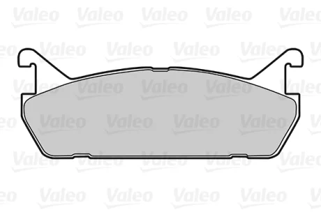 Колодки дискові гальмові, комплект Valeo 301624