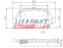 Brake pads rear without sensor 1.4 FAST FT29162 (фото 1)
