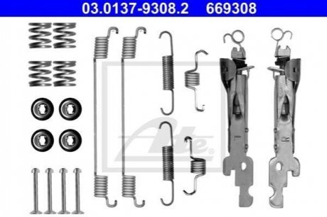 Комплектующие, тормозная колодка ATE 03.0137-9308.2 (фото 1)